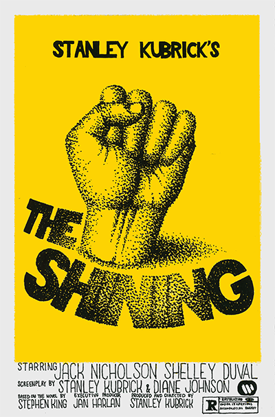 The Shining-affisch jag gjorde under min prao på Forsman & Bodenfors